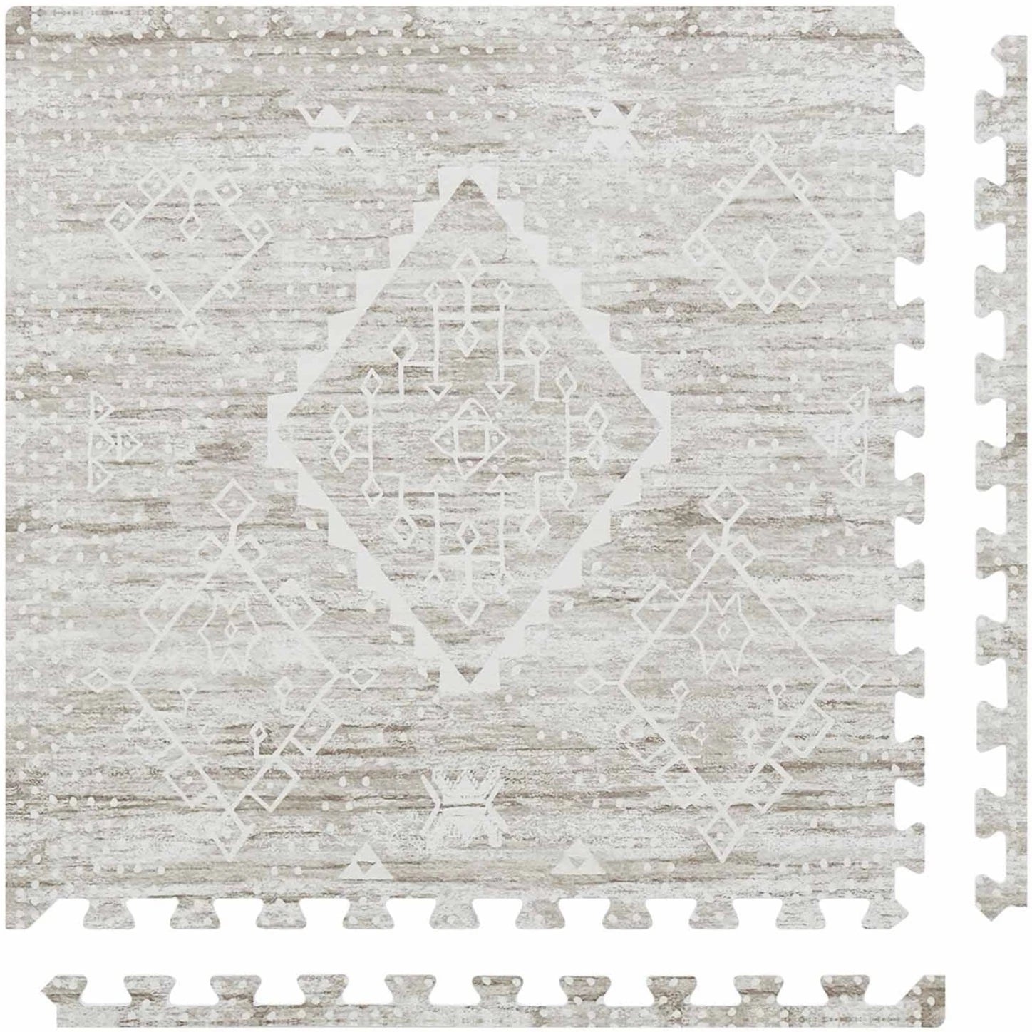 Ula driftwood neutral boho play mat tile