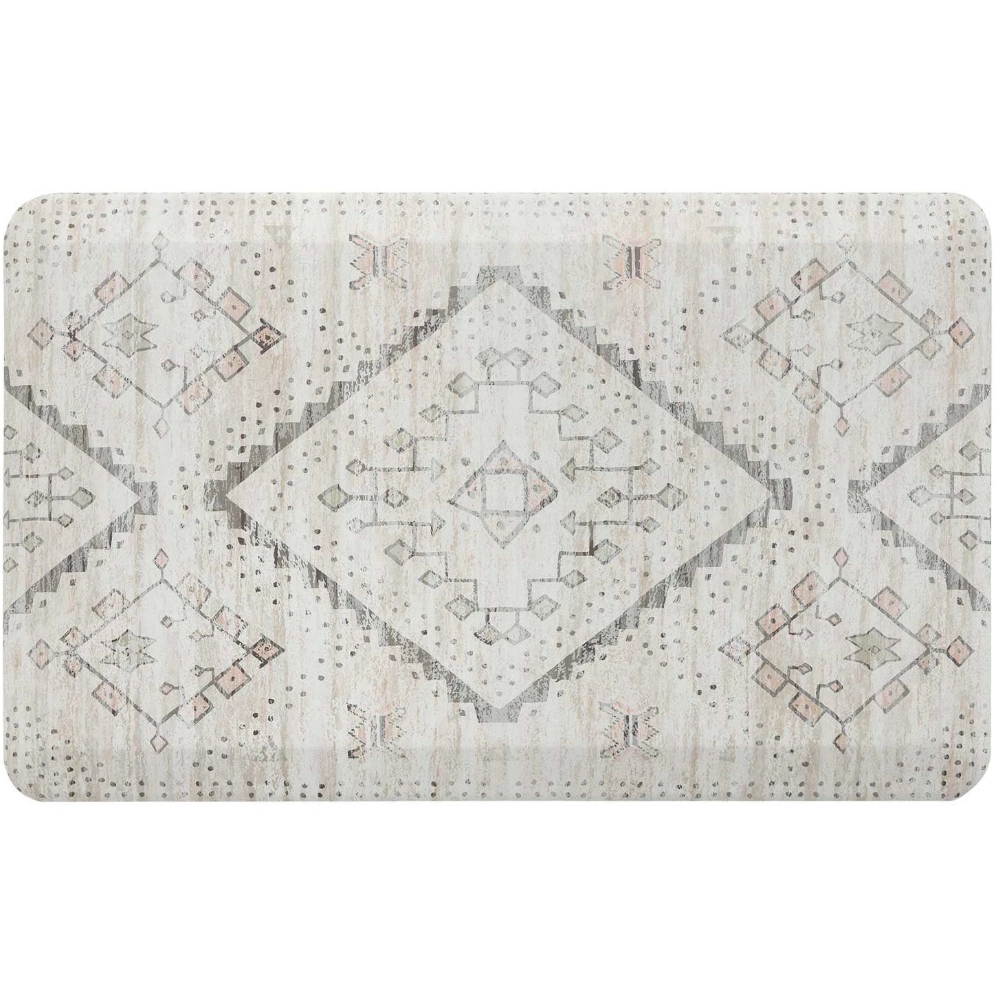 Ula Calico neutral boho print standing mat in size 22x36